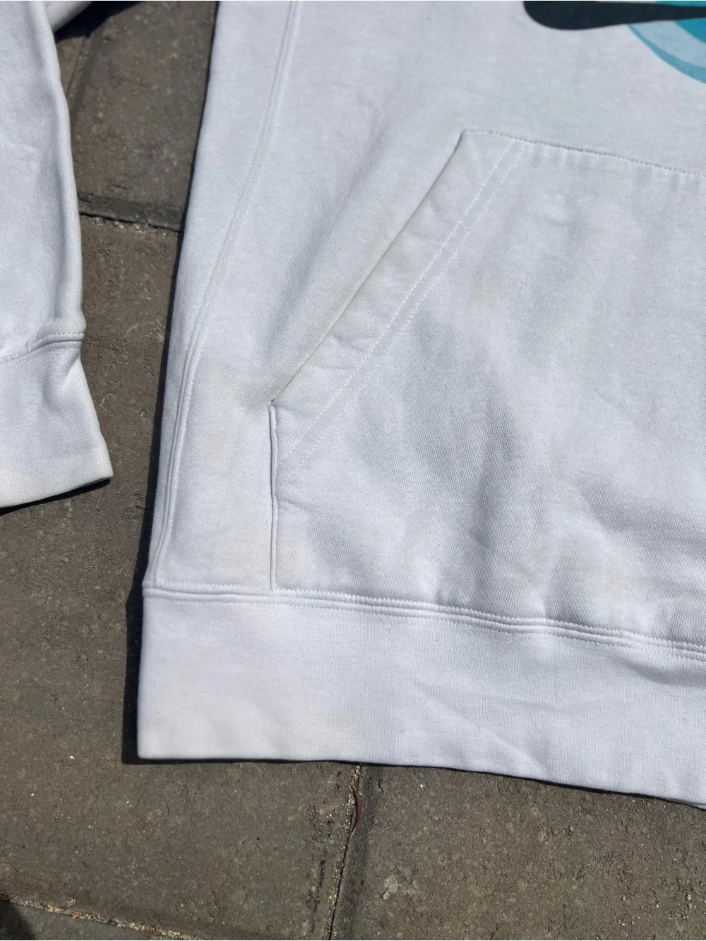 Rare Nike Men’s Planet Graphic Hoodie White Small 
